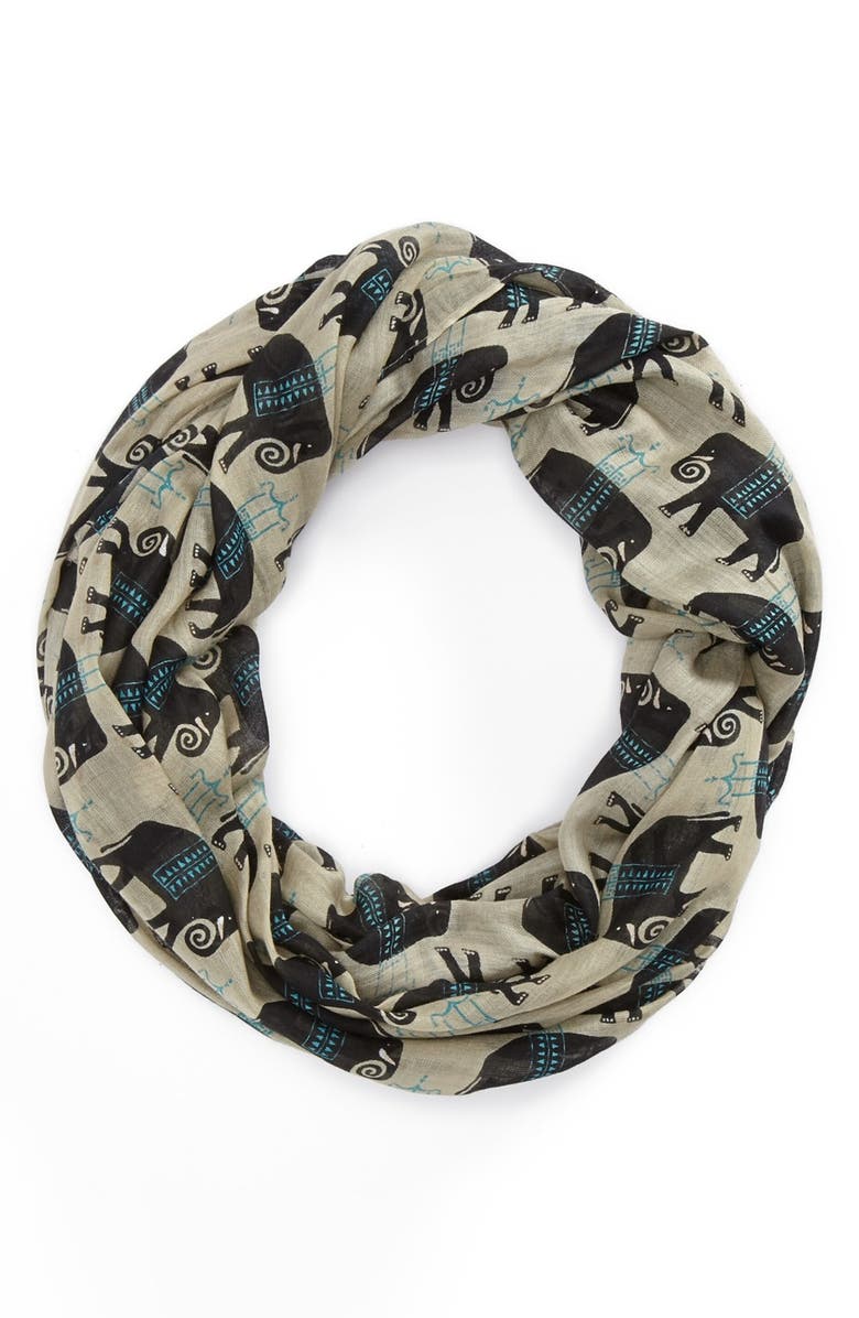 Lulla Collection by Bindya 'Elephant' Infinity Scarf, Main, color, 