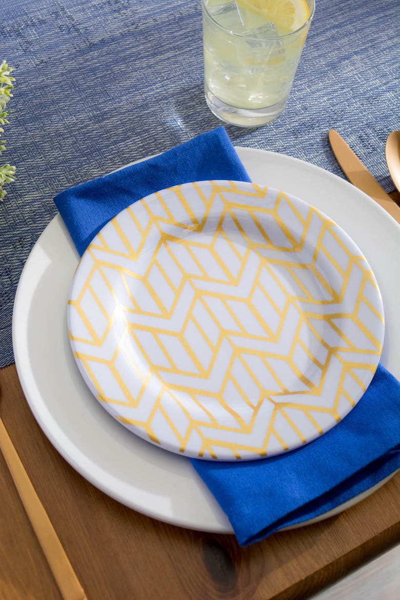 Space-Dyed Gray PVC Table Runner, Alternate, color, Gray