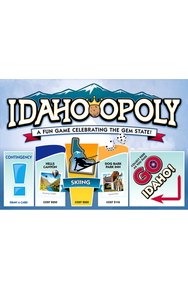 Late for the Sky Idahoopoly Monopoly Board Game, Main, color, 