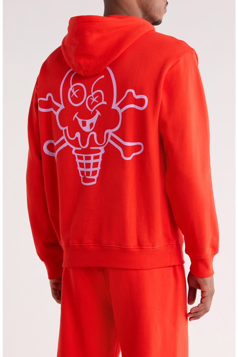Play Graphic Hoodie, Alternate, color, FIERY RED