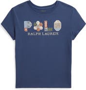 Polo Ralph Lauren Kids' Logo Appliqué Cotton Graphic T-Shirt
