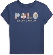 Polo Ralph Lauren Kids' Logo Appliqué Cotton Graphic T-Shirt