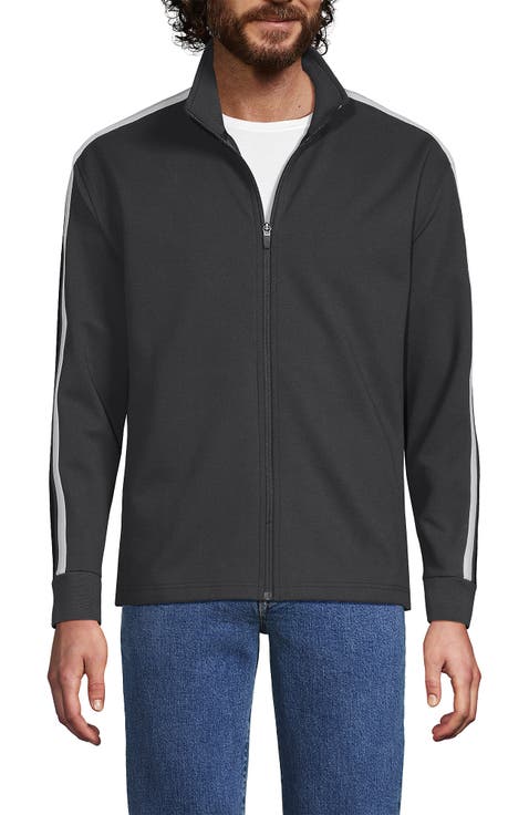 Long Sleeve Knit Twill Track Full Zip
