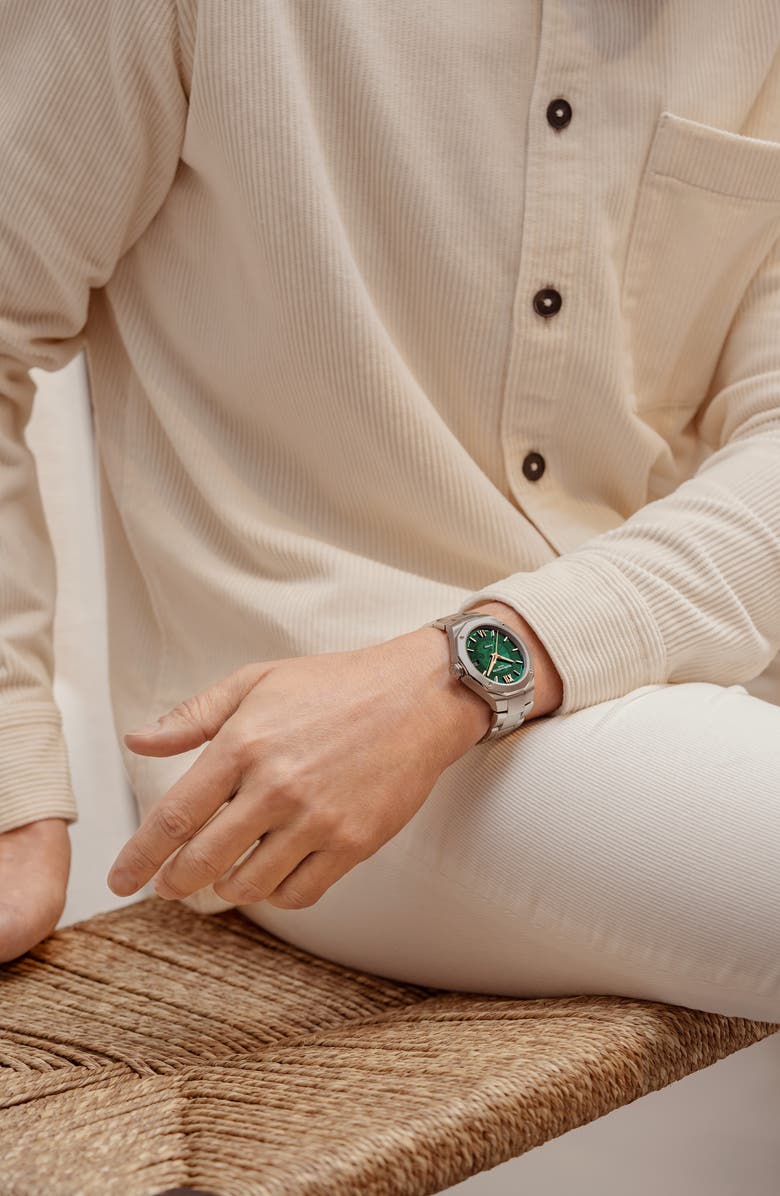 Baume & Mercier Riviera 10770 Bracelet Watch, 39mm, Alternate, color, Gren