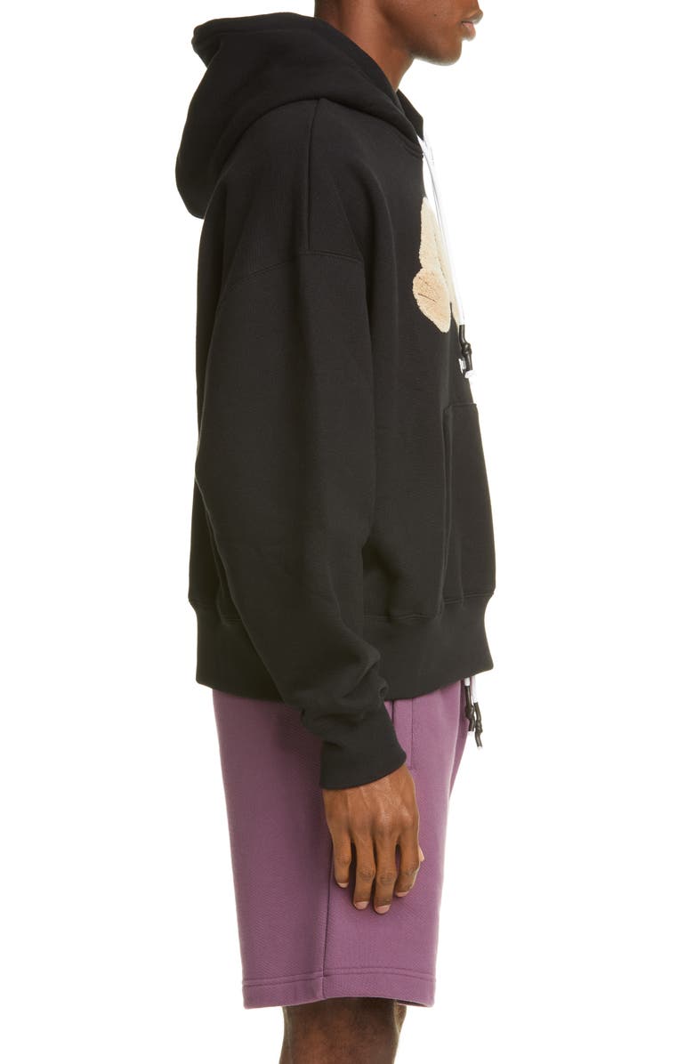 Palm Angels Bear Crop Hoodie, Alternate, color, 