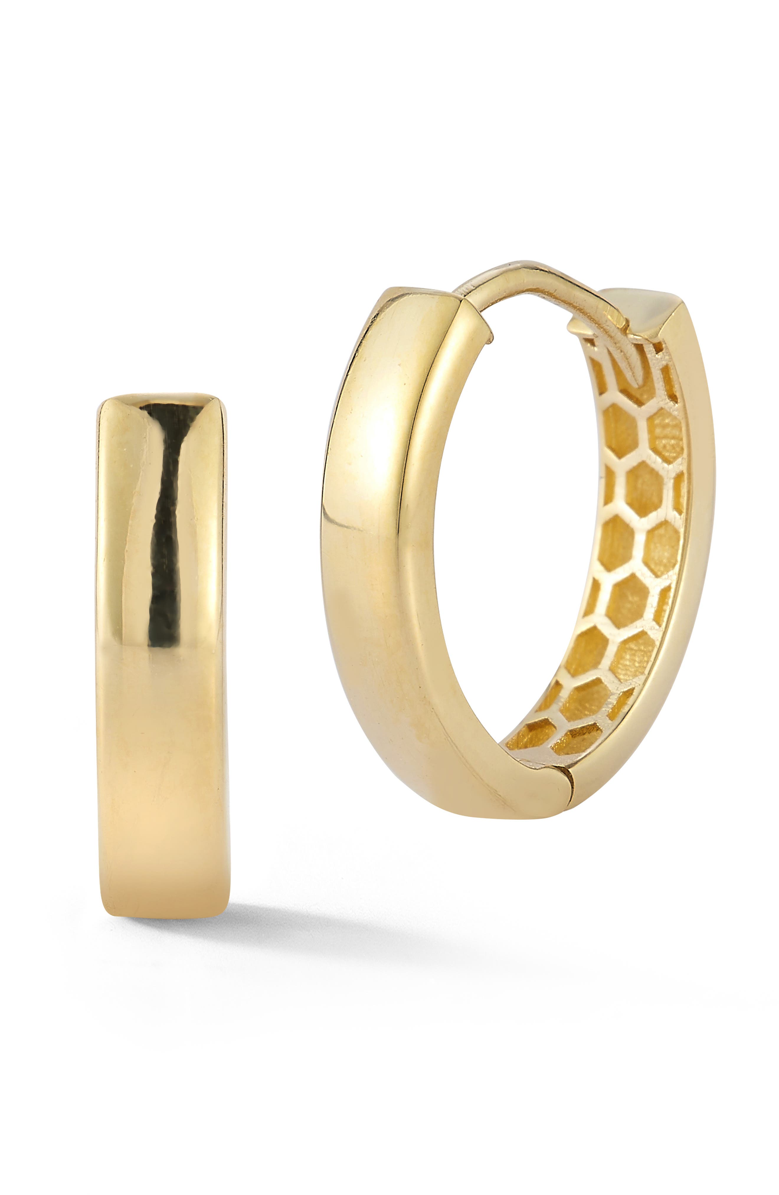 Ember Fine Jewelry Oval Huggie Hoop Earrings