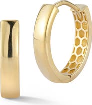 Ember Fine Jewelry Oval Huggie Hoop Earrings