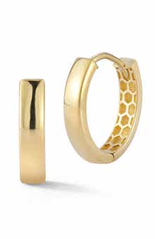 Ember Fine Jewelry Oval Huggie Hoop Earrings