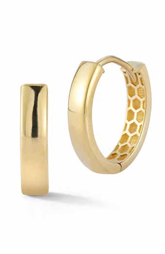 Ember Fine Jewelry Oval Huggie Hoop Earrings
