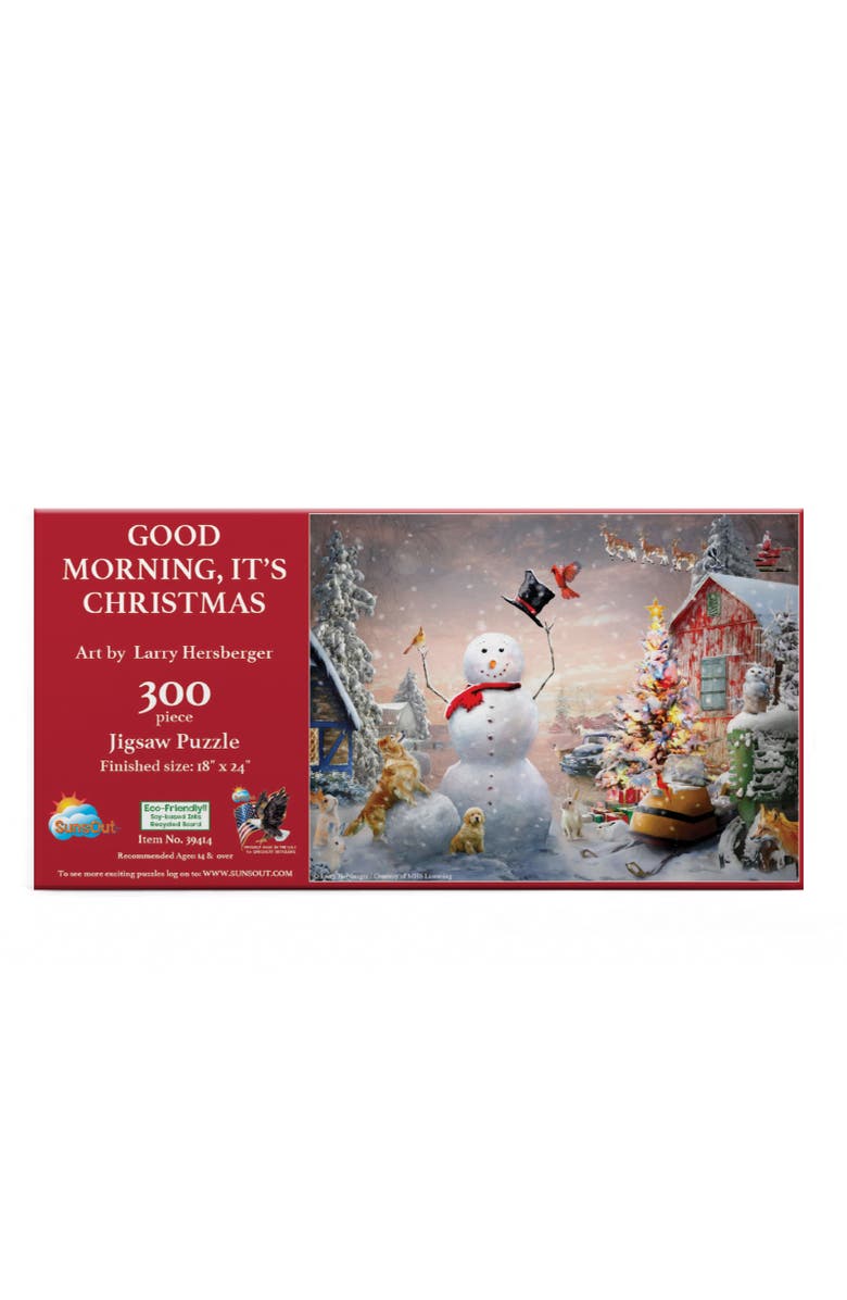 Sunsout Good Morning Its Christmas 300 piece Jigsaw Puzzle for Adults, Alternate, color, Multicolor