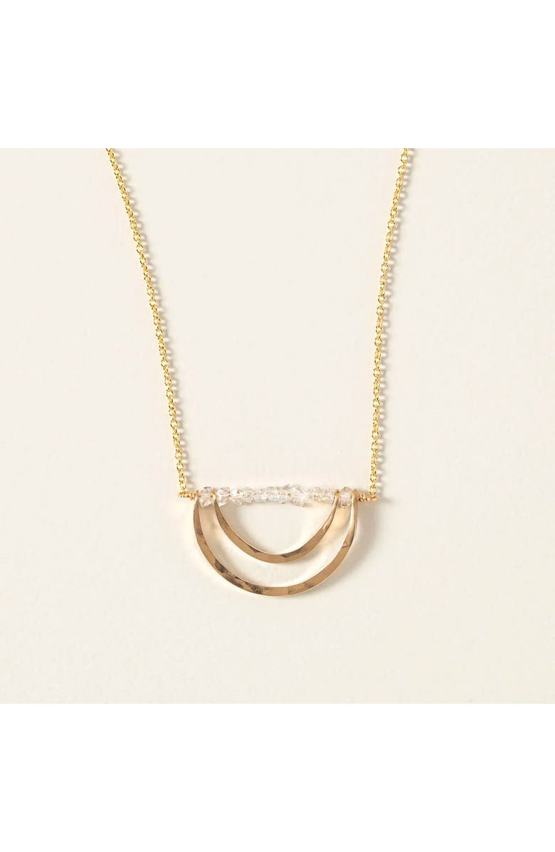 Uncommon Goods Herkimer Diamond Arc Necklace by Britta Ambauen, Main, color, 