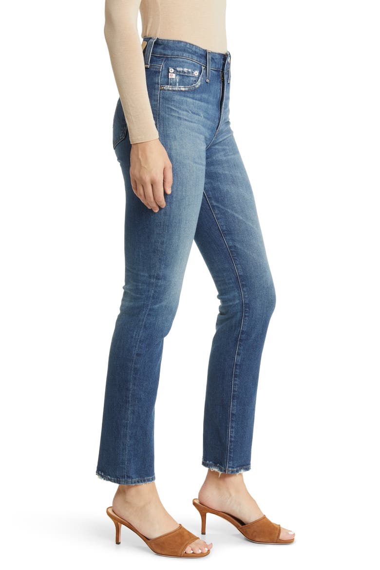 Mari High Waist Slim Straight Leg Jeans, Alternate, color, 14 YEARS METAPHOR