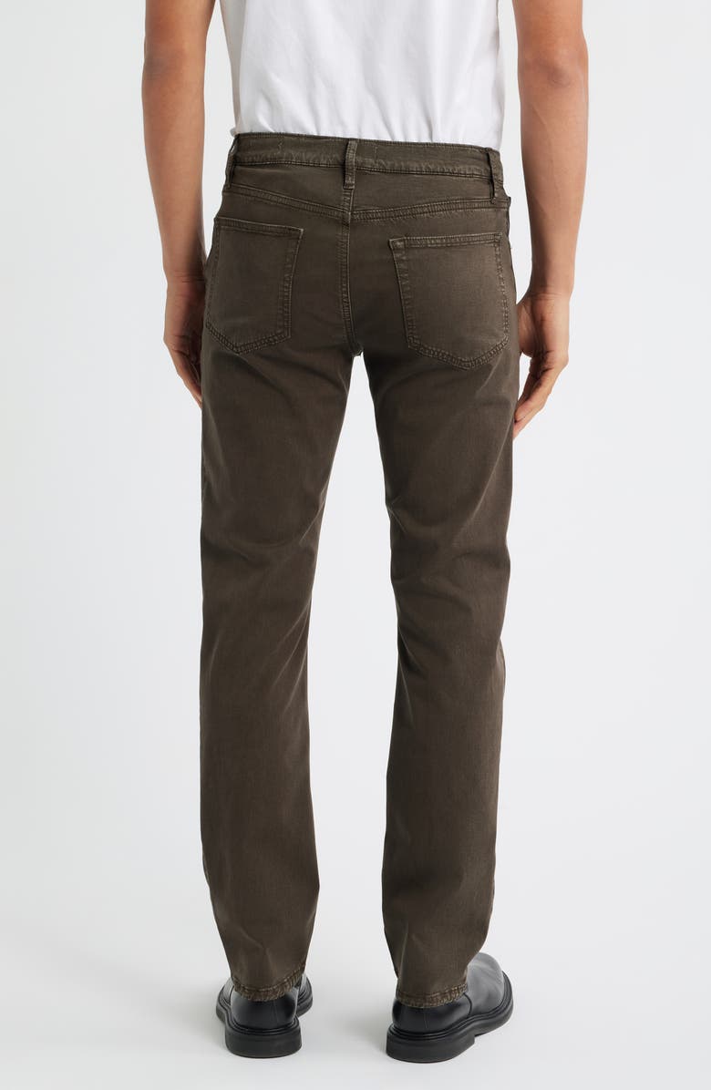 FRAME Modern Straight Leg Five-Pocket Twill Pants, Alternate, color, Mocha
