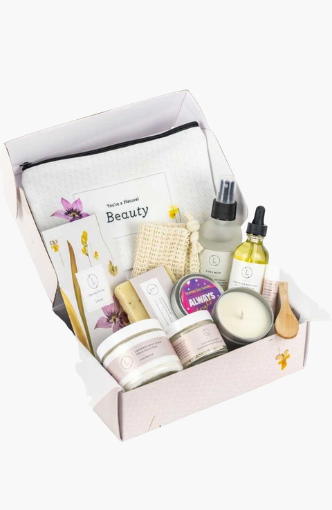 Spa Gift Box, Natural Bath and Body Relaxing Package for Friend