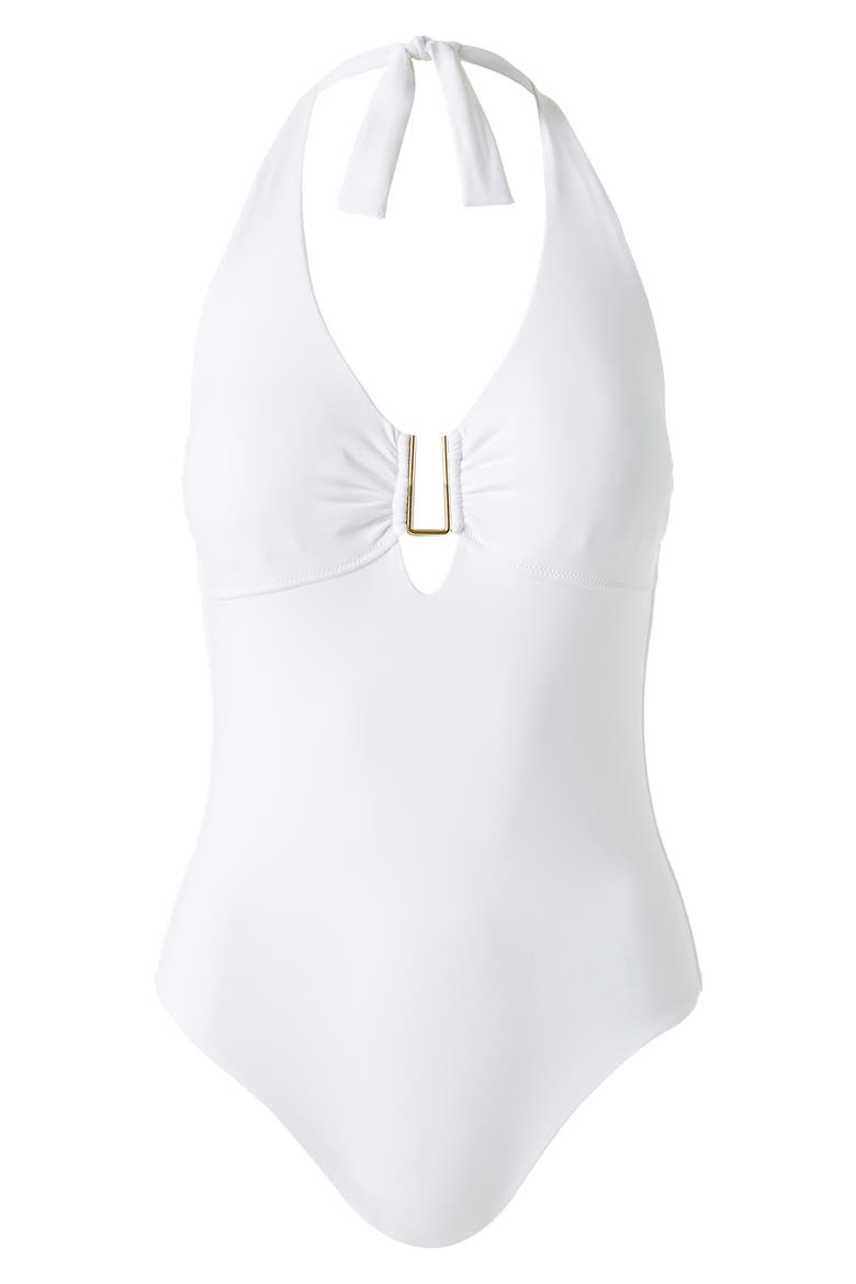 Tampa Core One-Piece Swimsuit, Alternate, color, WHITE