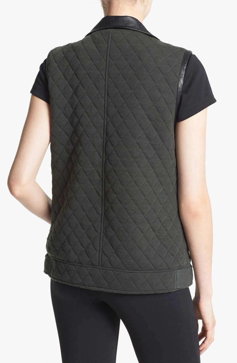 ASTR the Label ASTR Quilted Fleece Moto Vest, Alternate, color, 