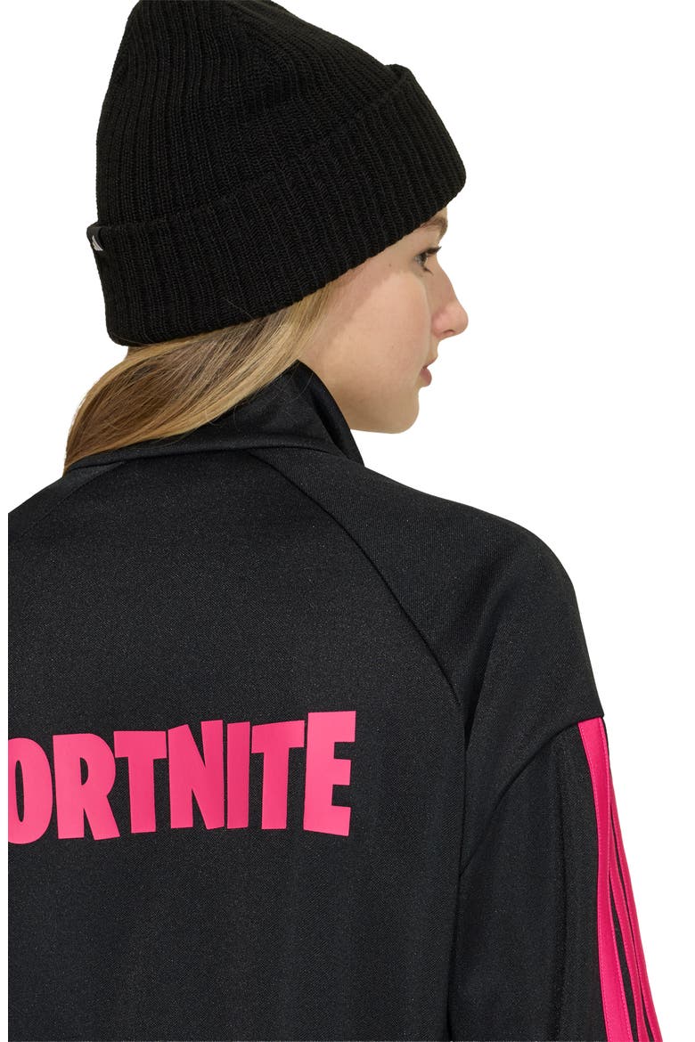 x Fortnite Kids' Track Jacket, Alternate, color, BLACK/ REAL MAGENTA