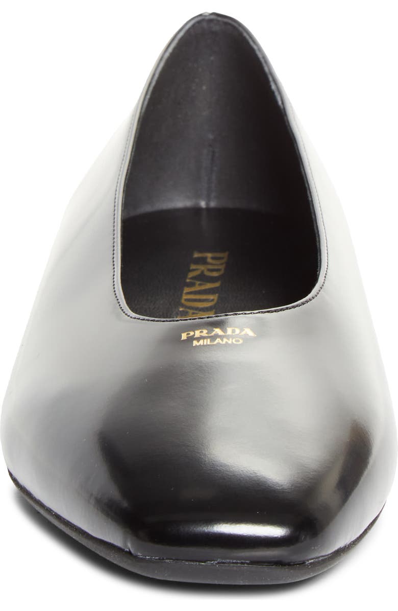 Prada Ballerina Flat, Alternate, color, Nero