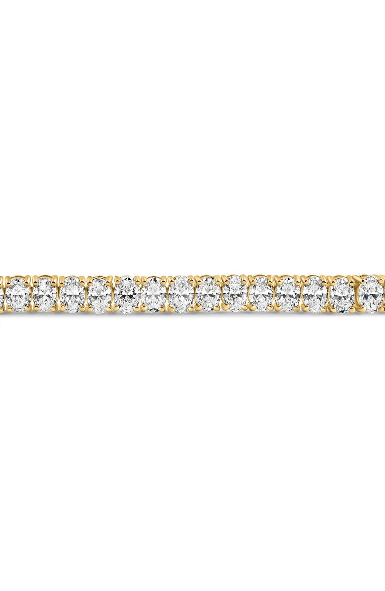 Bliss Diamond 10Ct Oval Diamond Tennis Bracelet 14k Gold 7" Lab Grown, Alternate, color, 14K Yellow Gold