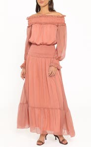Petal & Pup Paris Off Shoulder Maxi Dress