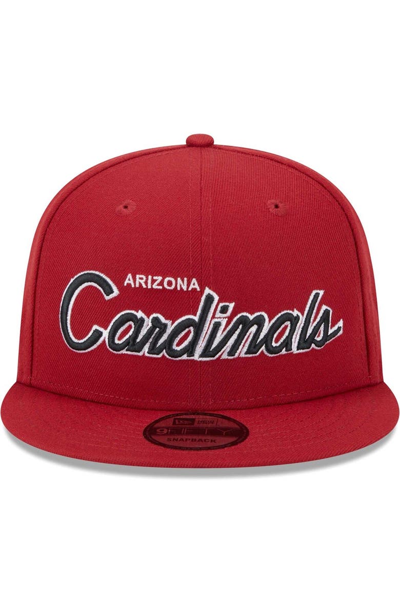 New Era Men's New Era Cardinal Arizona Cardinals Main Script 9FIFTY Snapback Hat, Alternate, color, Cardinal