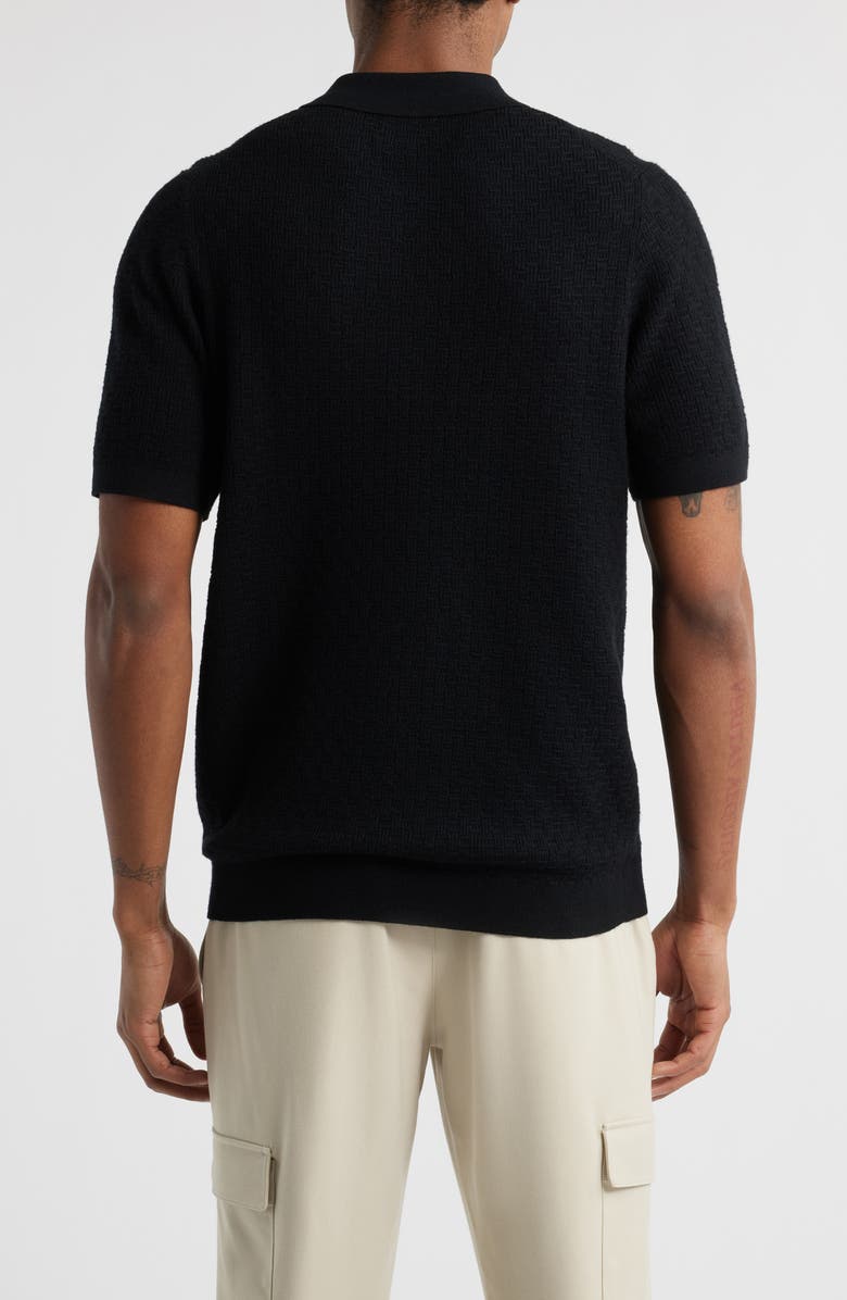 Open Edit Texture Polo Sweater, Alternate, color,