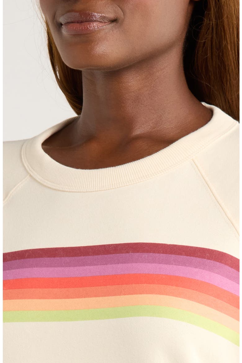 Cloud 9 Stripe Cotton Blend Sweatshirt, Alternate, color, ANT WHITE