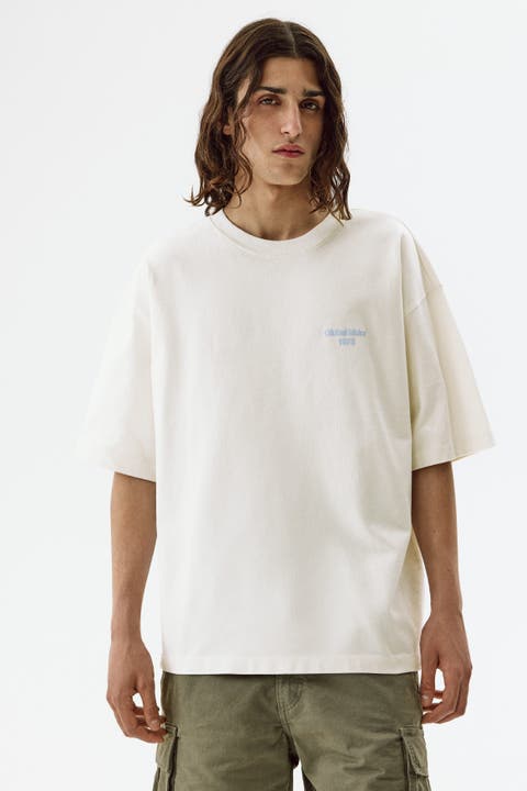 Oversized Fit Printed Cotton T-shirt