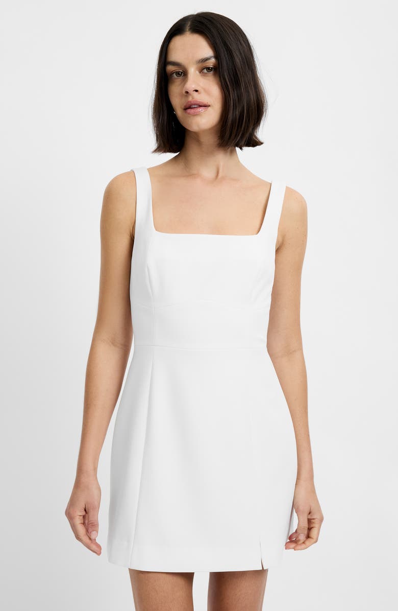 French Connection Azra Twill Sundress, Alternate, color, Summer White