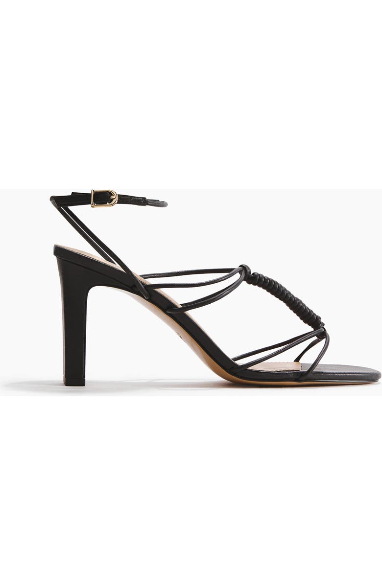 H&M Heeled Strappy Sandals, Main, color, Black