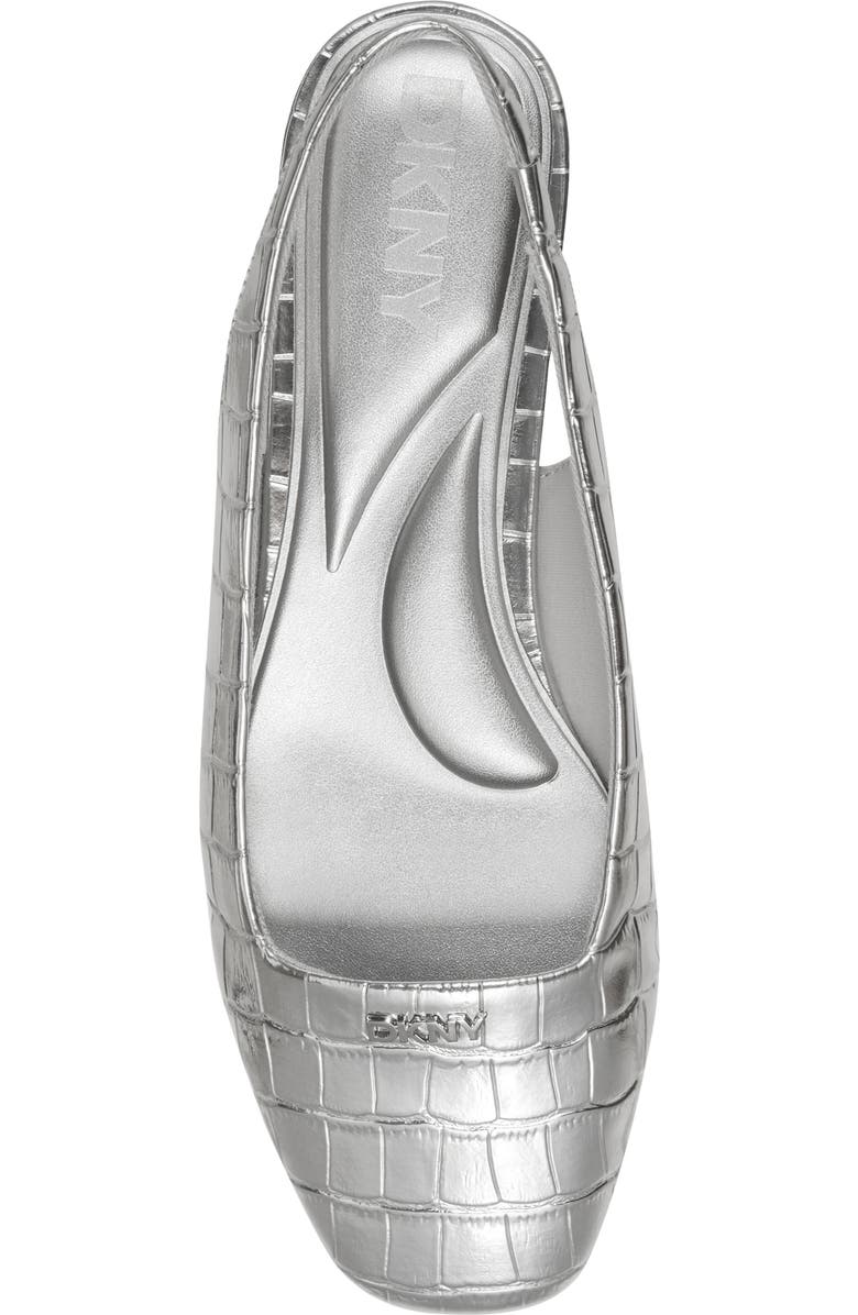 DKNY Darrow Slingback Flat, Alternate, color, Silver