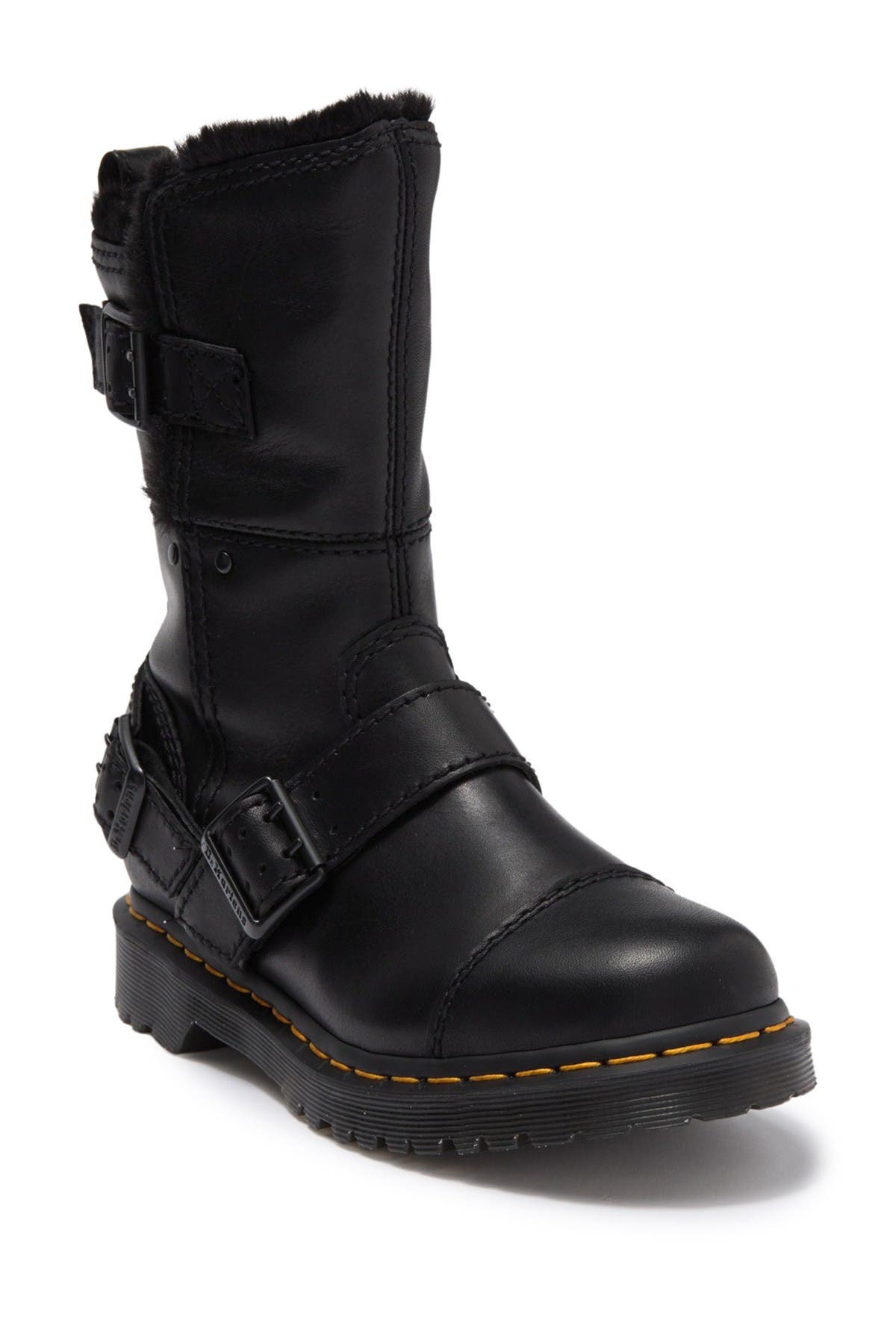 Dr. Martens Kristy Faux Fur Lined Boot, Main, color, 