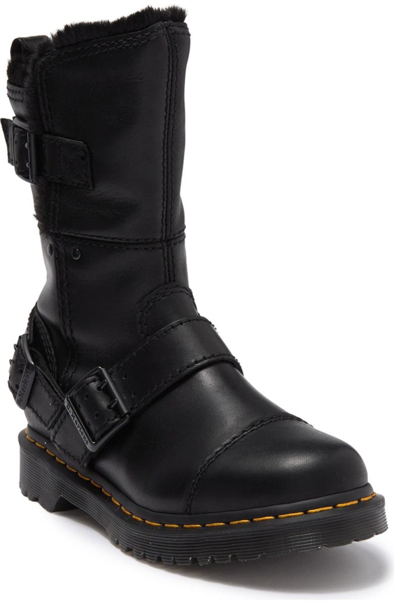 Dr. Martens Kristy Faux Fur Lined Boot, Main, color,