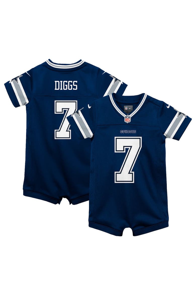 Infant Nike Trevon Diggs Navy Dallas Cowboys Game Romper Jersey, Alternate, color, Navy