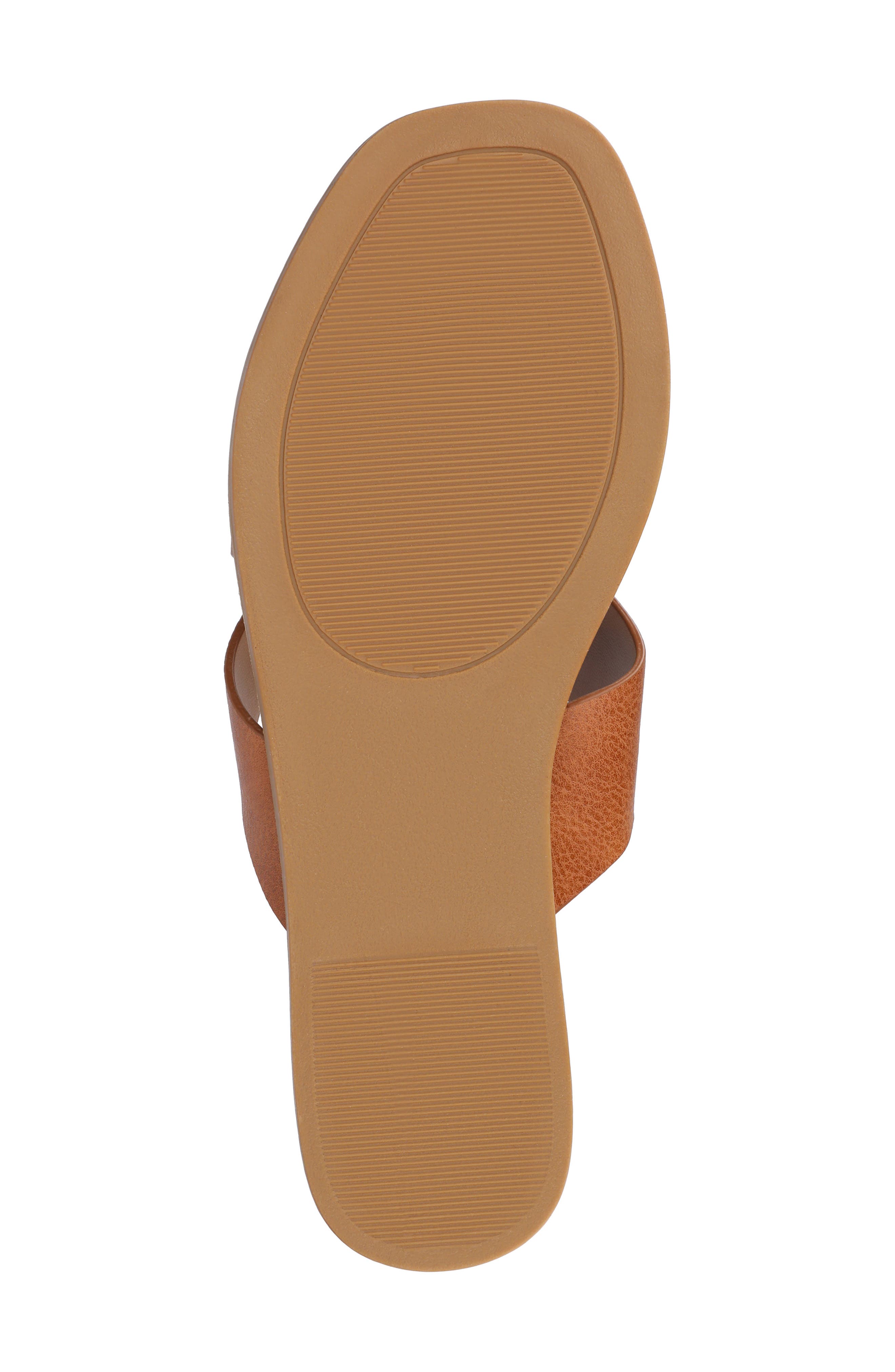 Prizzie Flat Slide Sandal, Alternate, color, CHAMPAGNE
