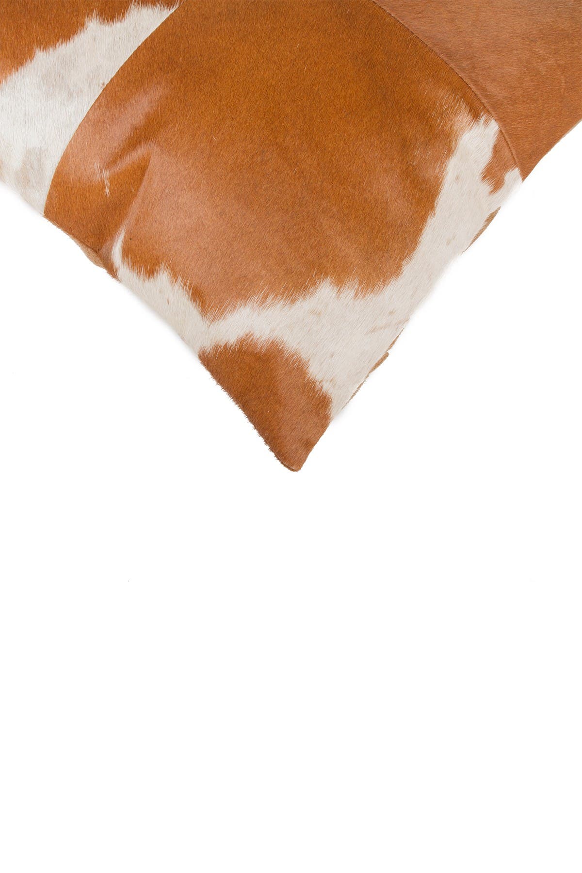 NATURAL 2-Pack Torino Quattro Genuine Cowhide Pillow 18