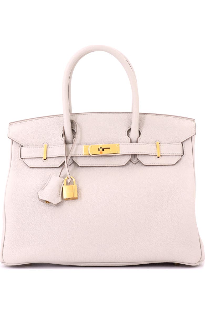 Pre-Owned Hermes Birkin Handbag Light Togo with Gold Hardware 30, Main, color,