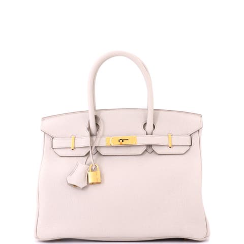 Birkin Handbag Light Togo with Gold Hardware 30