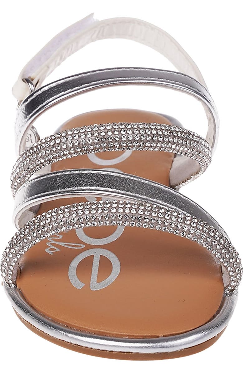 bebe Kids' Rhinestone Sandal, Alternate, color,