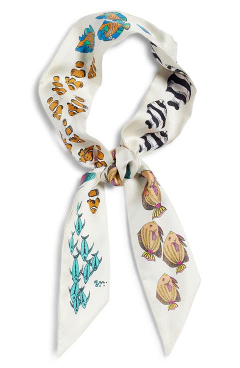 At Sea Silk Ribbon Scarf