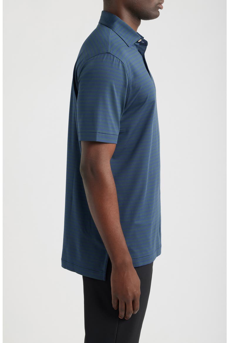 Rawline Stripe Summer Comfort Perfomance Jersey Polo, Alternate, color, NAVY