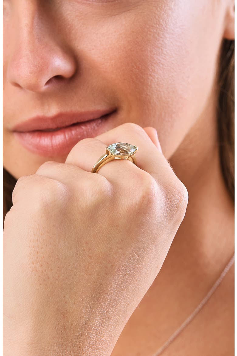 Marquise Stone Ring, Alternate, color, 14K YELLOW GOLD/GREEN AMETHYST