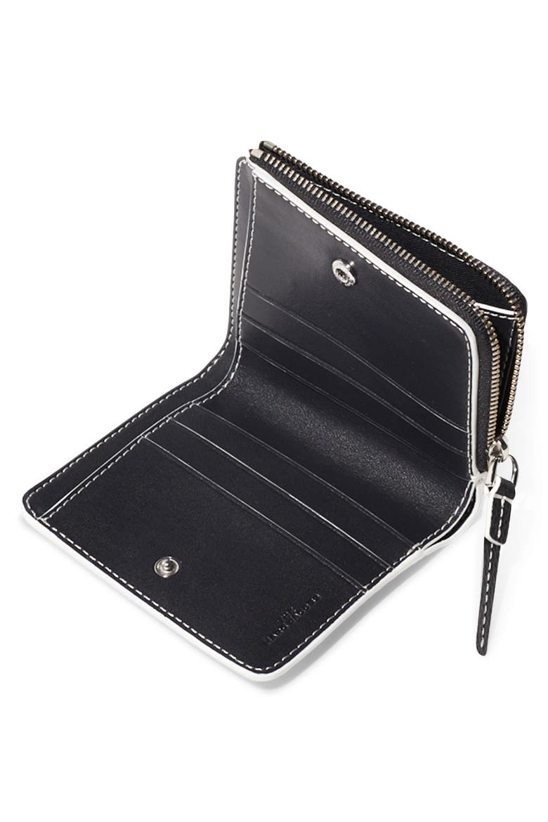The Marc Jacobs Mini Compact Leather Wallet, Alternate, color, COTTON MULTI