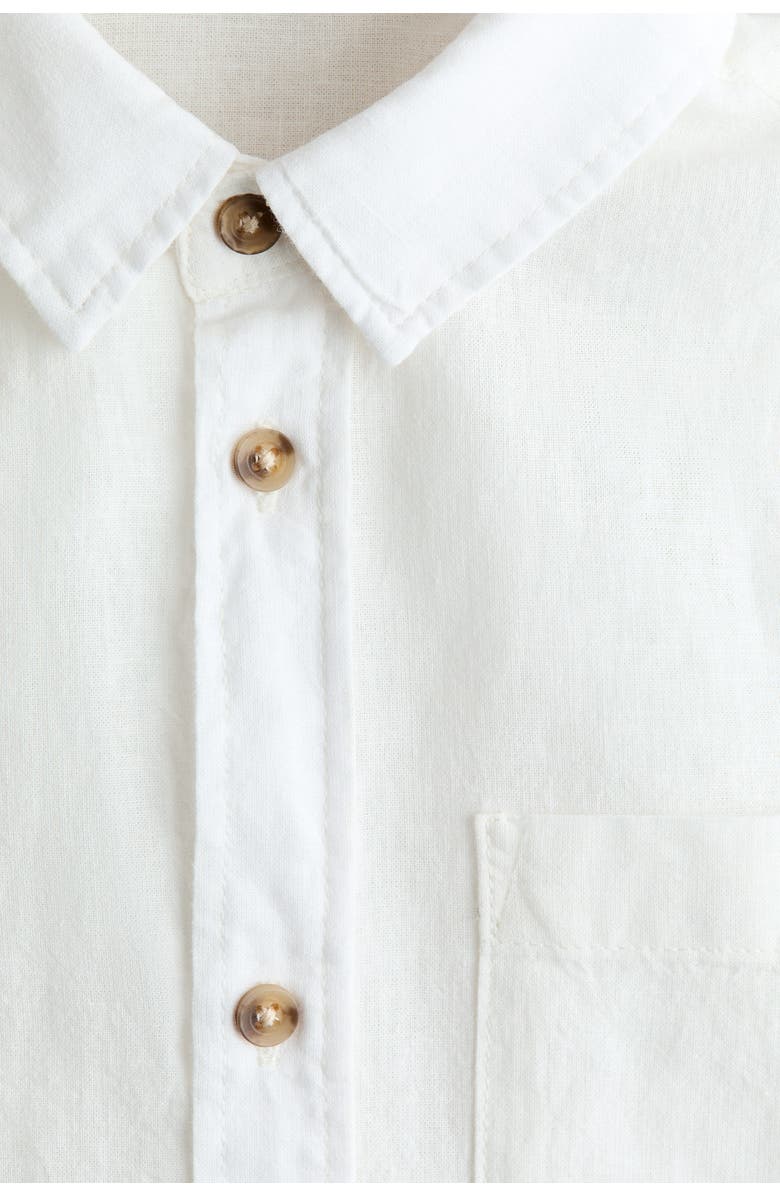 H&M Linen-blend shirt, Alternate, color, White