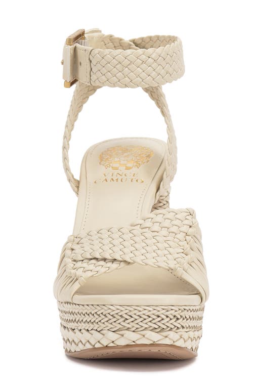 Vince Camuto Pessa Ankle Strap Platform Sandal In Panna Creme