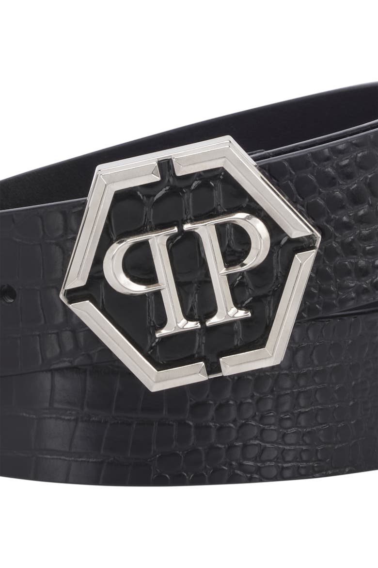 Leather Belt Cocco Men, Alternate, color, black