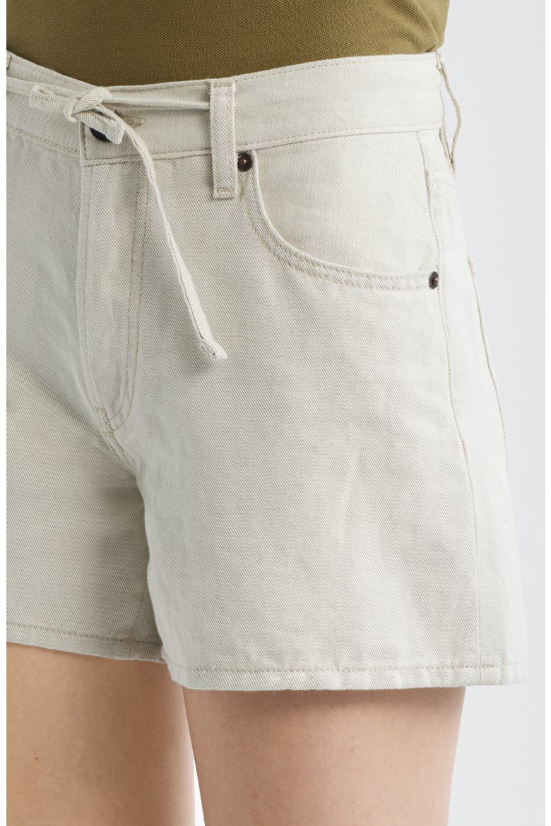 The Off Duty Drawstring Cotton & Linen Shorts, Alternate, color, NATURAL ECRU