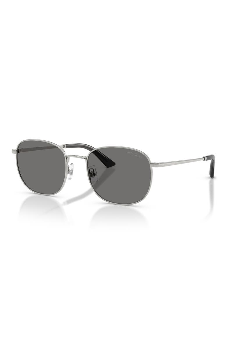 52mm Polarized Phantos Sunglasses, Alternate, color, SILVER / DARK GREY POLAR