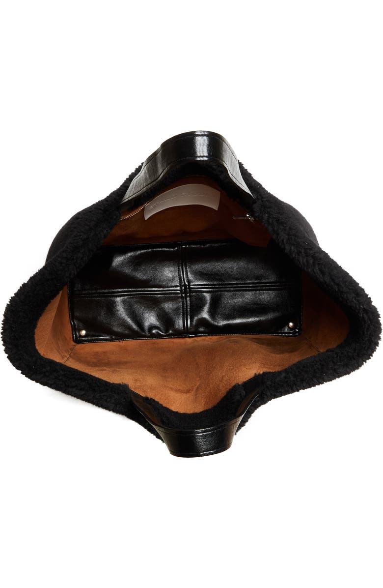 Stand Studio Large Faux Shearling Tote, Alternate, color,