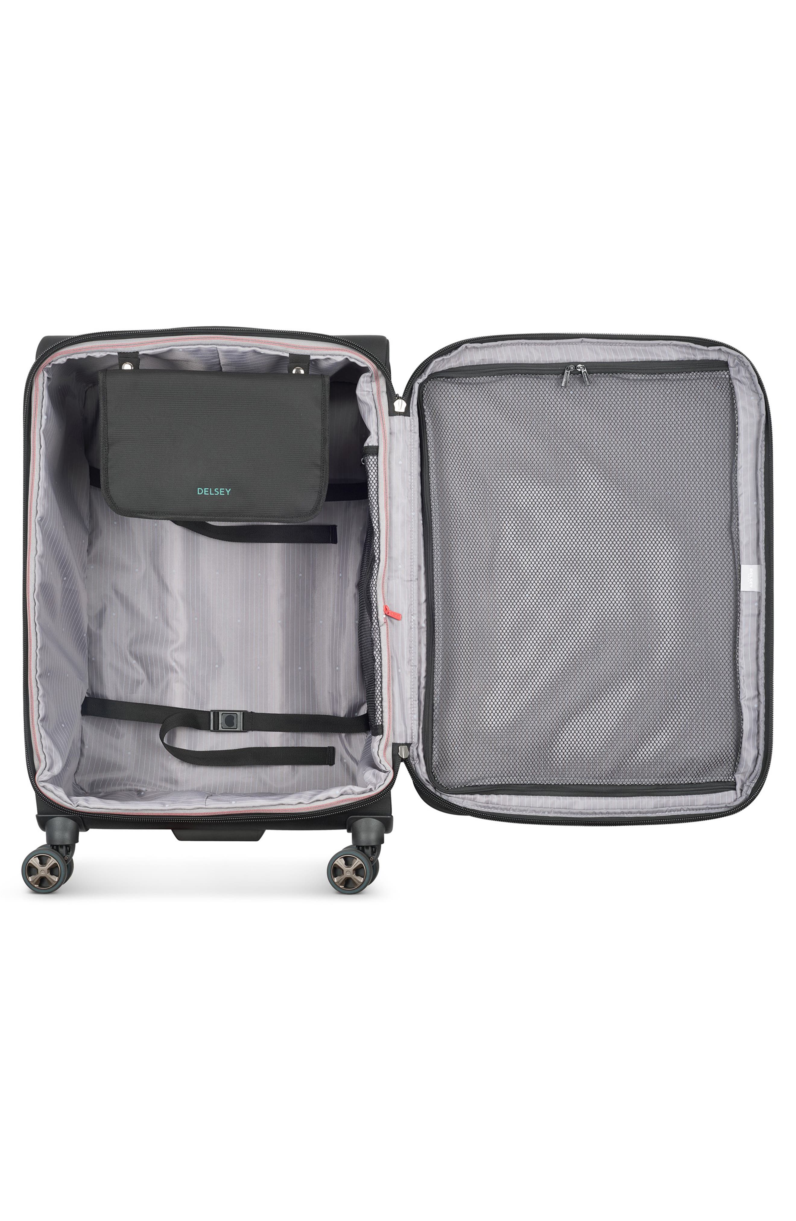 DELSEY Helium DLX 25-Inch Softside Spinner Luggage, Alternate, color, Black